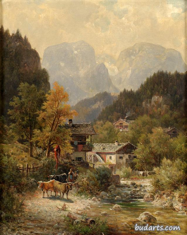高山水磨景观