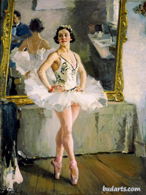 芭蕾舞演员O.V.列佩申斯卡娅的肖像