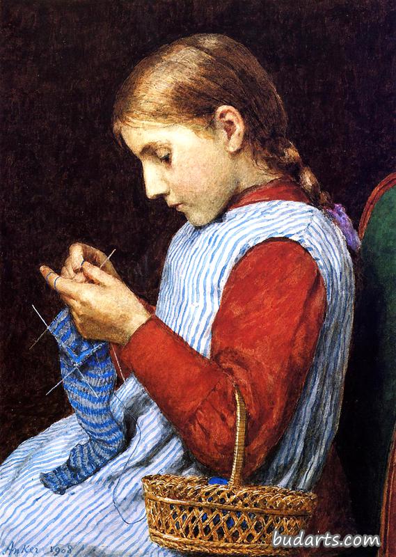 女孩针织