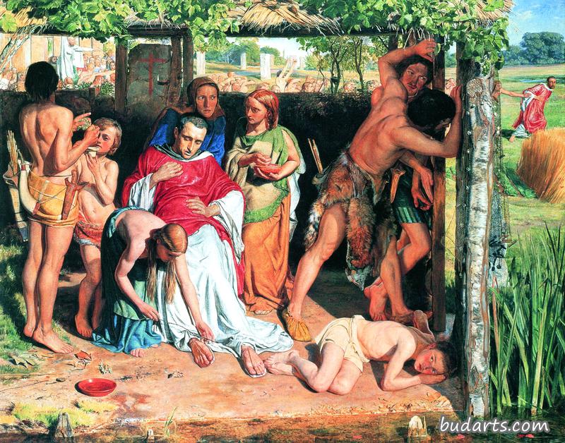 庇护基督教传教士免受德鲁伊迫害的皈依的英国家庭
