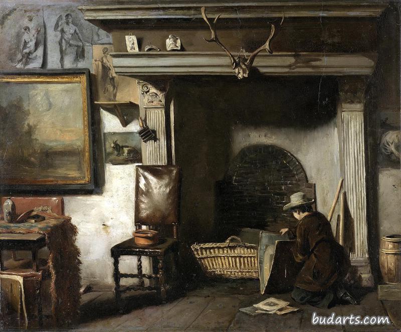哈勒姆画家彼得·弗雷德里克·范·奥斯的工作室，摩尔的老师