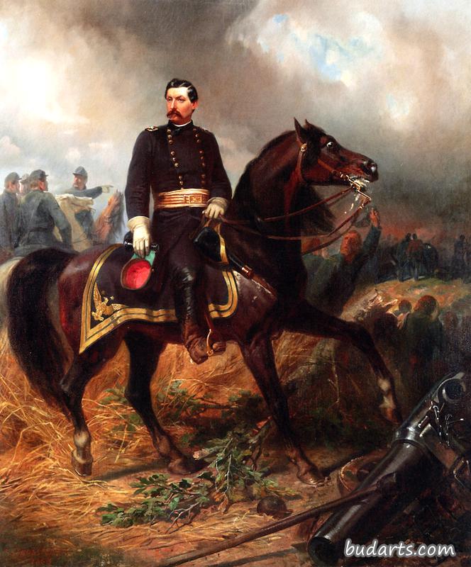 乔治·麦克莱伦将军在安提坦战场上