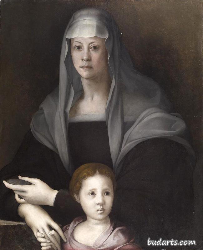 玛丽亚·萨尔维亚蒂·德梅迪奇和朱利亚·德梅迪奇的肖像