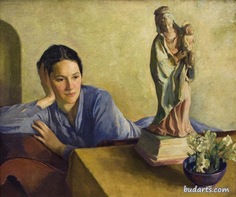 艺术家的女儿，托斯卡和圣母雕像