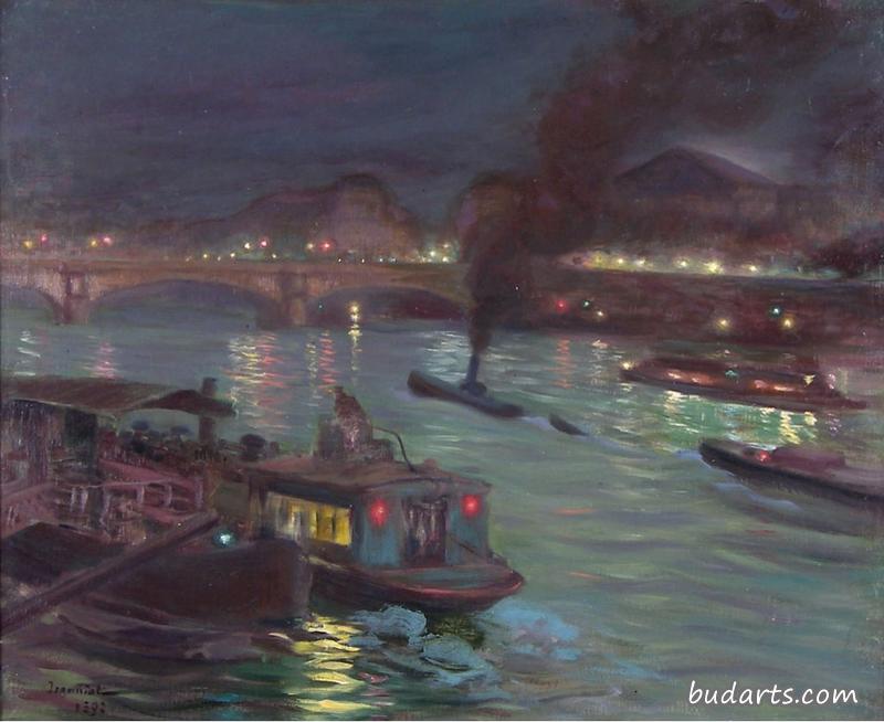 塞纳河夜景