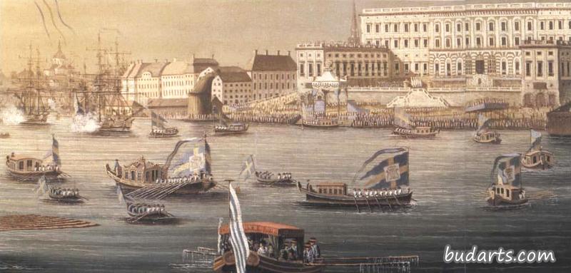 卡尔公爵未来的妻子赫德维格·伊丽莎白·夏洛塔抵达斯德哥尔摩，1774年7月