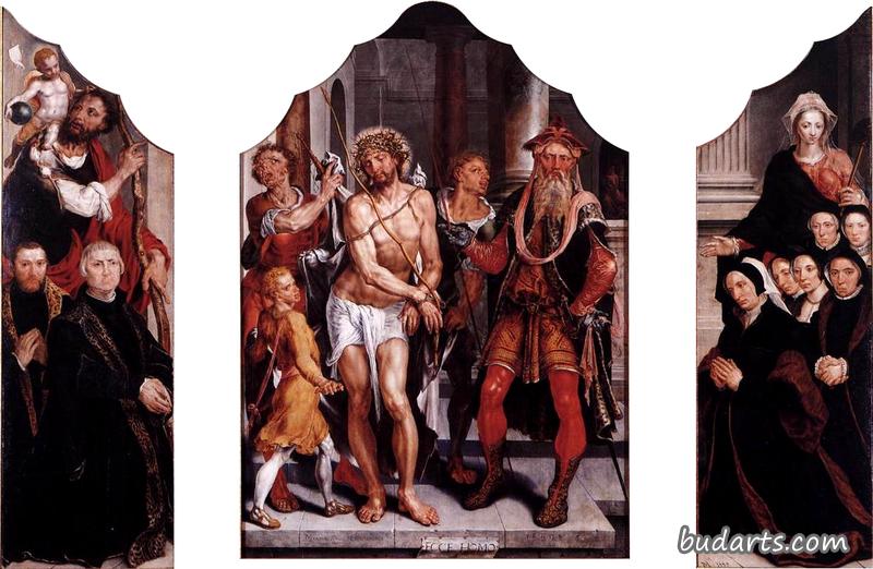 Triptych with Ecce Homo