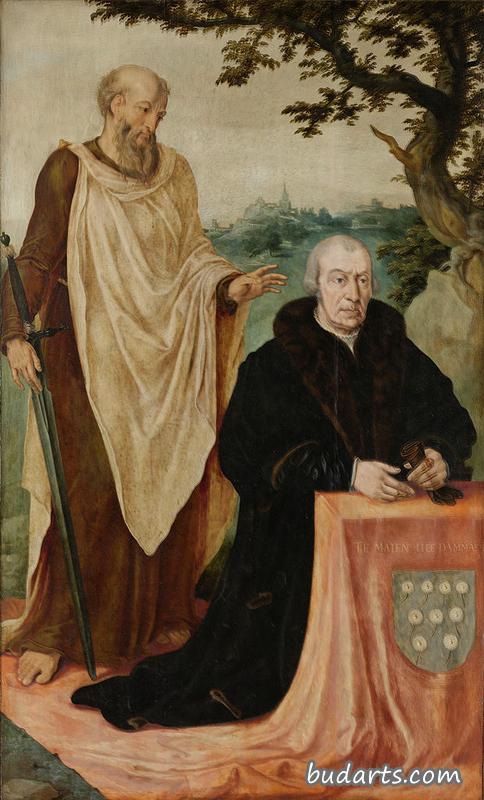 马泰利夫·达马斯和圣保罗的肖像