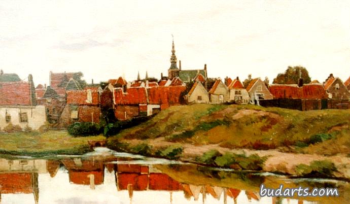 View of Zierikzee from Westhavendijk