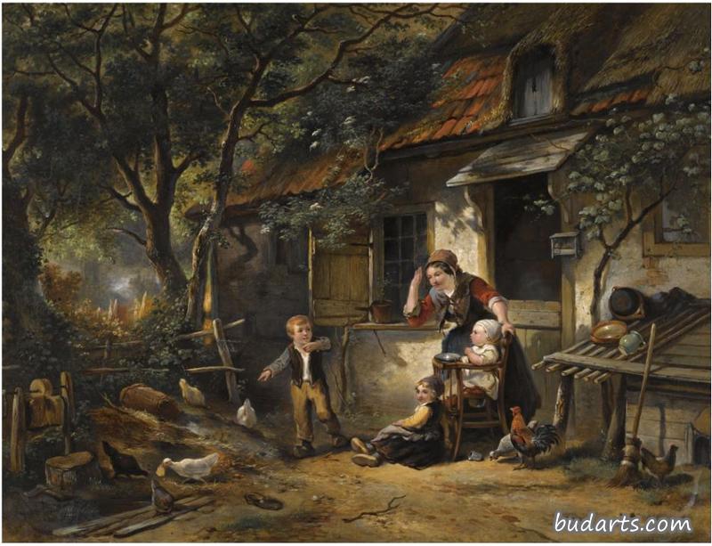 淘气的母鸡