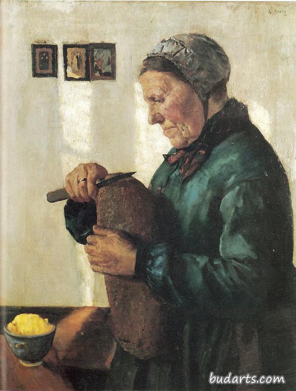 切面包的女人