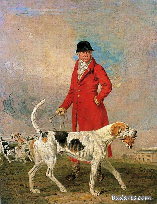 托马斯希尔顿和他的猎犬“荣耀”