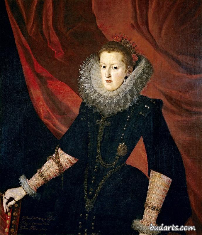 西班牙女王奥地利玛格丽特画像