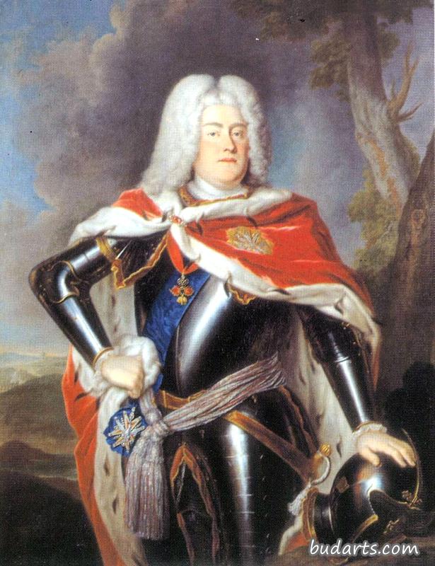 萨克森国王奥古斯特三世画像