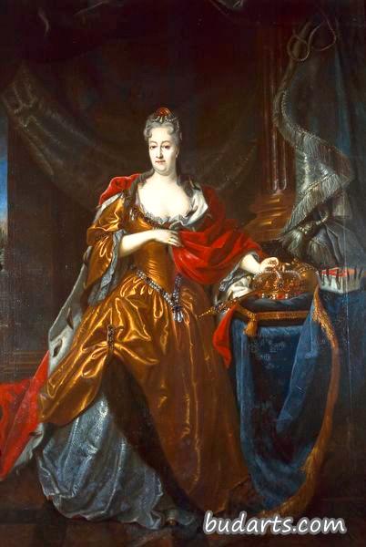克里斯蒂娜·埃伯拉尔丁或勃兰登堡·贝鲁斯的肖像