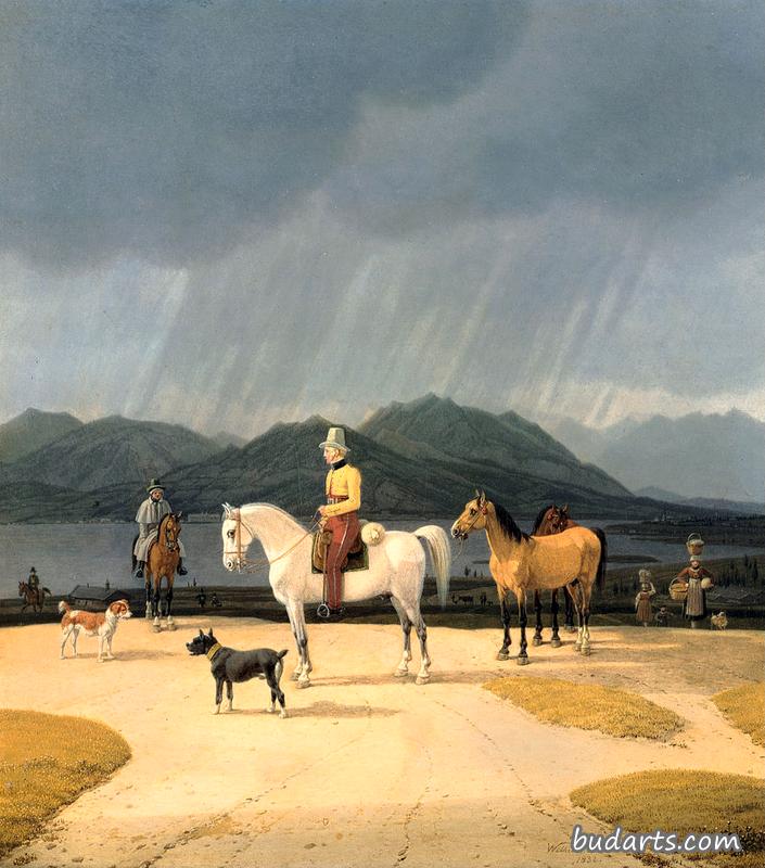 Riders at the Tegernsee