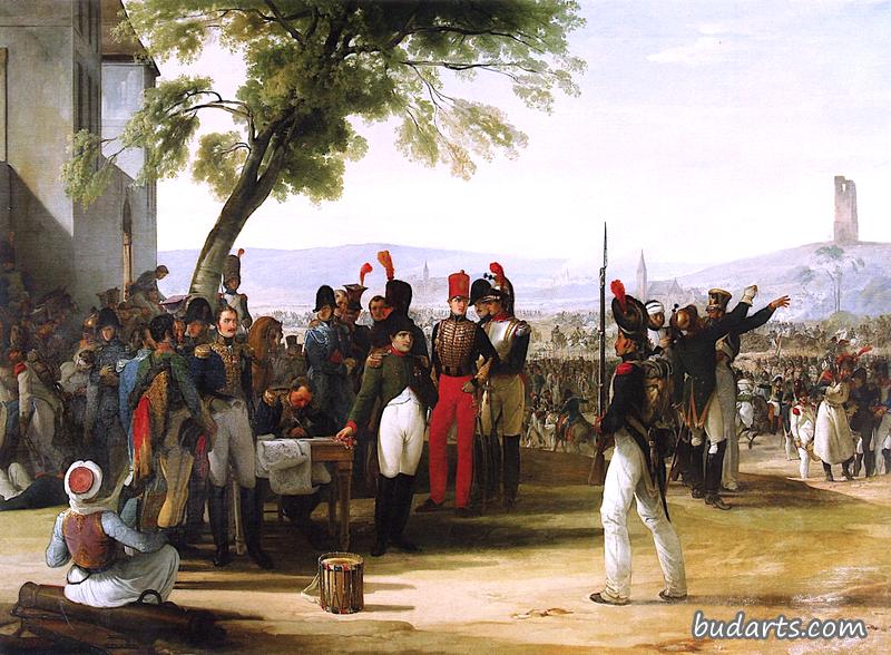 拿破仑一世在瓦格拉姆战役后分发勋章