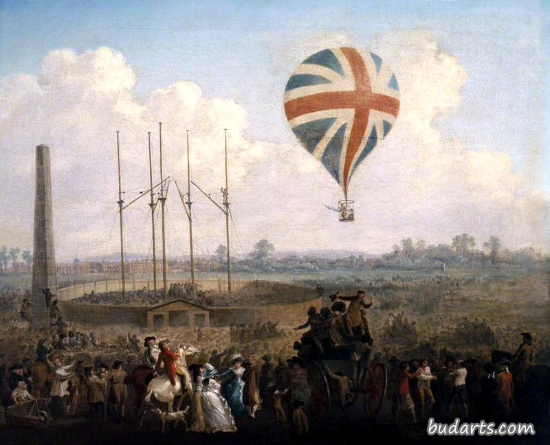 1785年，卢纳尔迪的第二个气球从圣乔治广场升空