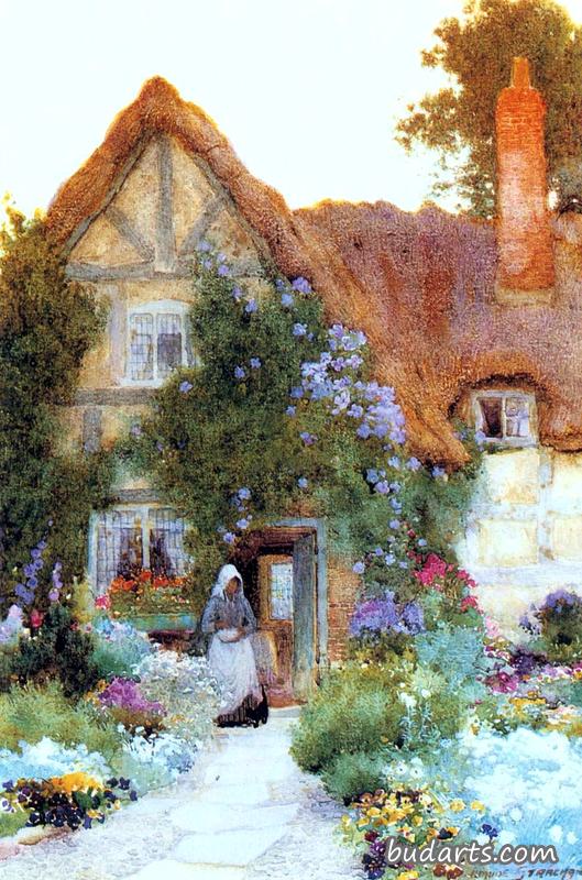小屋外