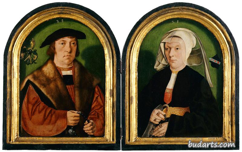 格哈德和安娜·皮尔格鲁姆的肖像