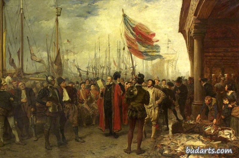 《征战》，普利茅斯码头，1588年