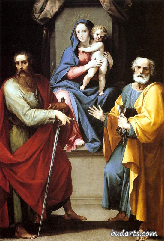圣母子与圣徒彼得和保罗