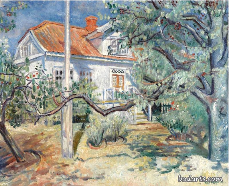 小屋和樱桃树