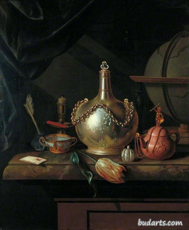 链式烧瓶、棕色茶壶和球形
