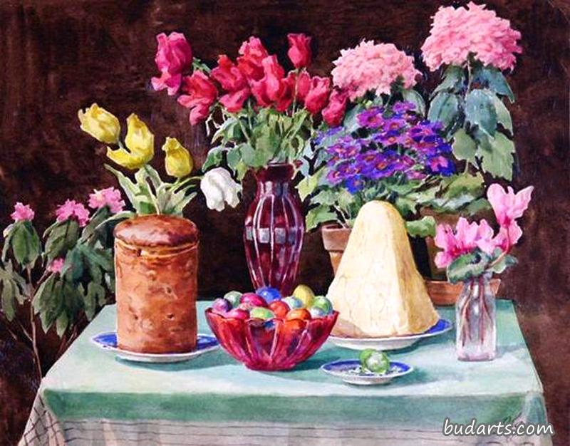 复活节静物画