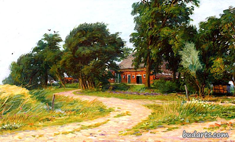 Farmhouse 'De Groene Wierde' near Eekwerd