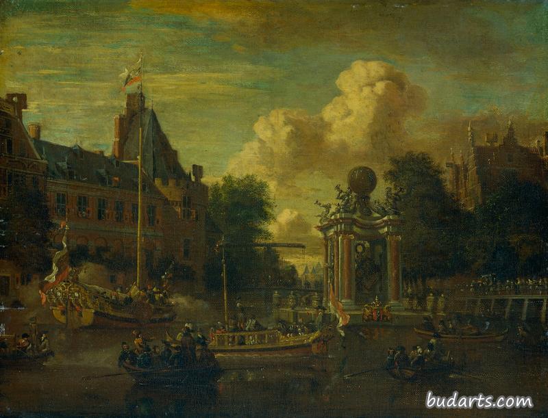 1697年8月29日莫斯科维亚大使馆访问阿姆斯特丹