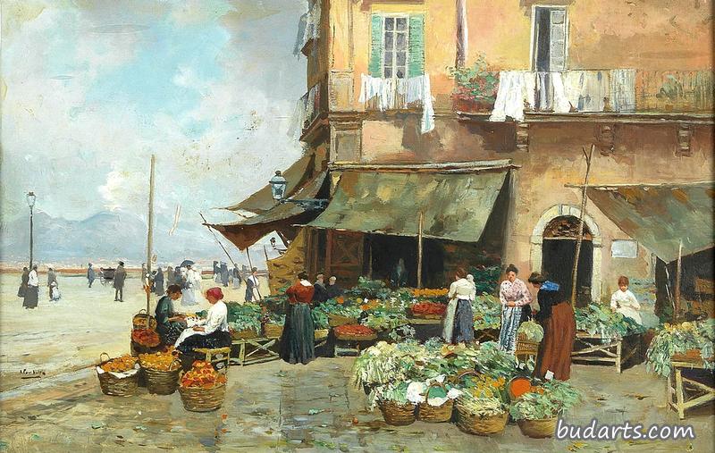 Market in Via Marina, Naples