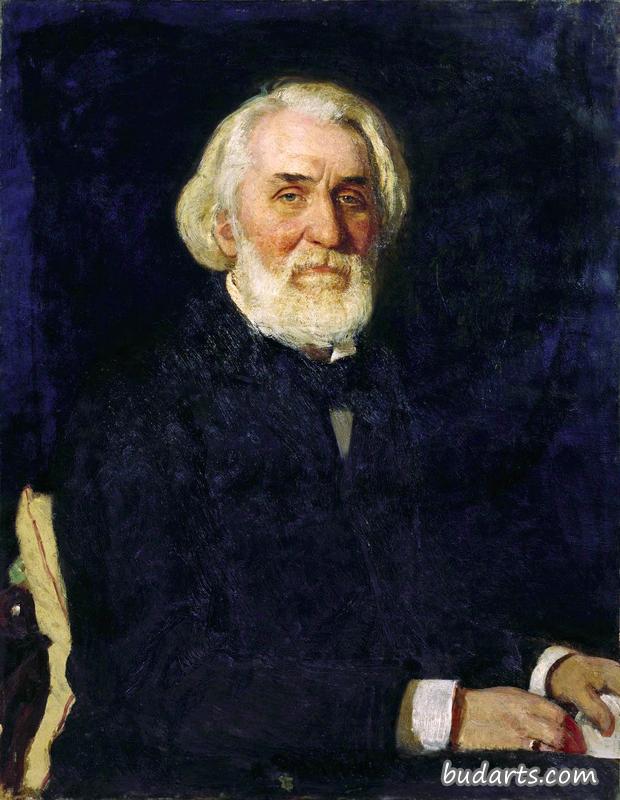 作家伊凡·屠格涅夫的肖像