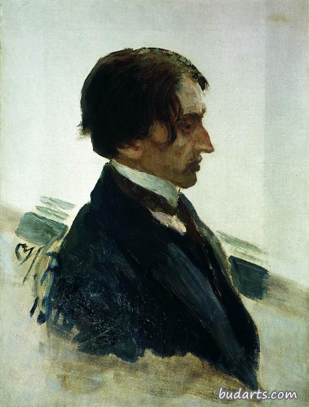 画家伊萨克·布罗德斯基的肖像