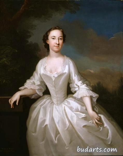露西·帕里的肖像，帕里上将的妻子