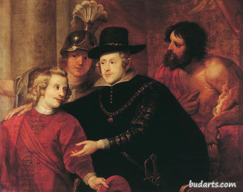西班牙的菲利普四世和他的兄弟奥地利的红衣主教费迪南德