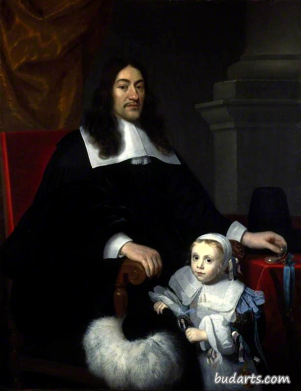 柯里希尔的威廉戴维森爵士和他的儿子查尔斯