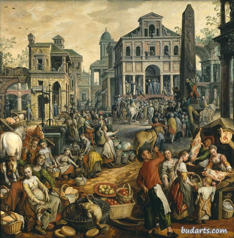 Market Scene with Ecce Homo