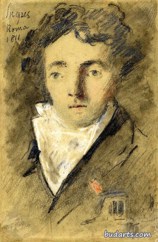安格尔之后查尔斯·约瑟夫·劳伦特·科迪尔的肖像