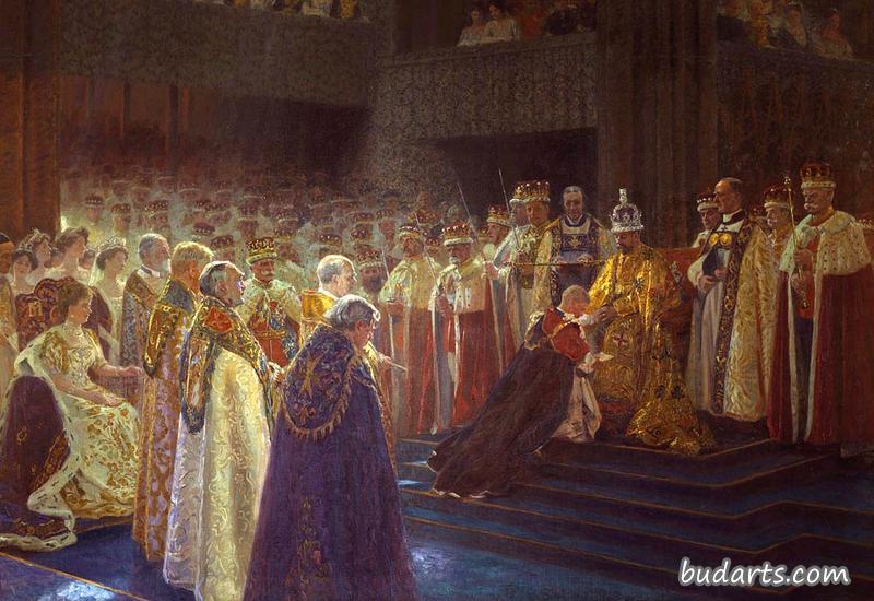 乔治五世国王的加冕礼；爱德华，威尔士亲王