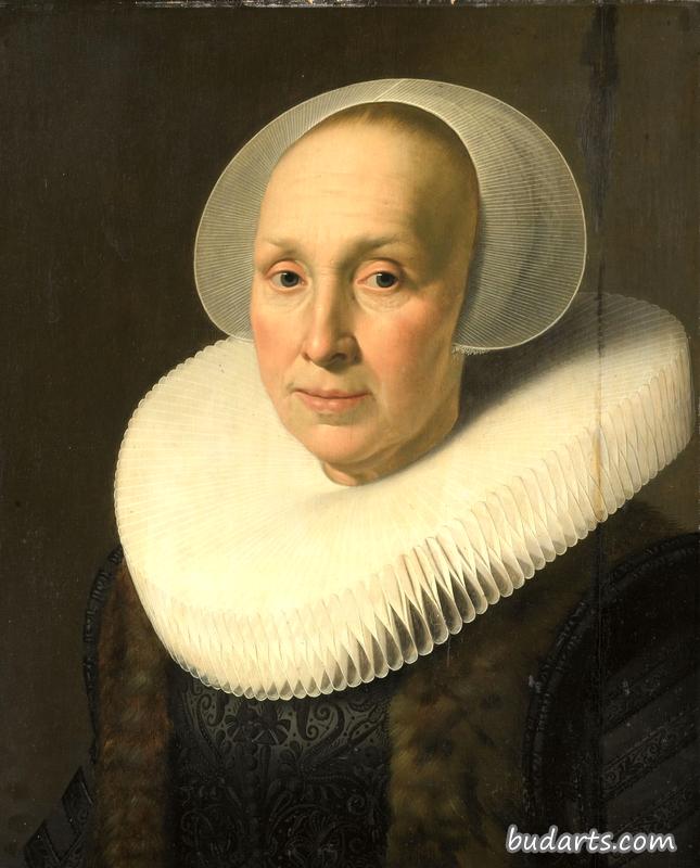 一个女人的肖像，可能是玛格丽特·本宁格，彼特·德克兹·哈塞拉的第二任妻子