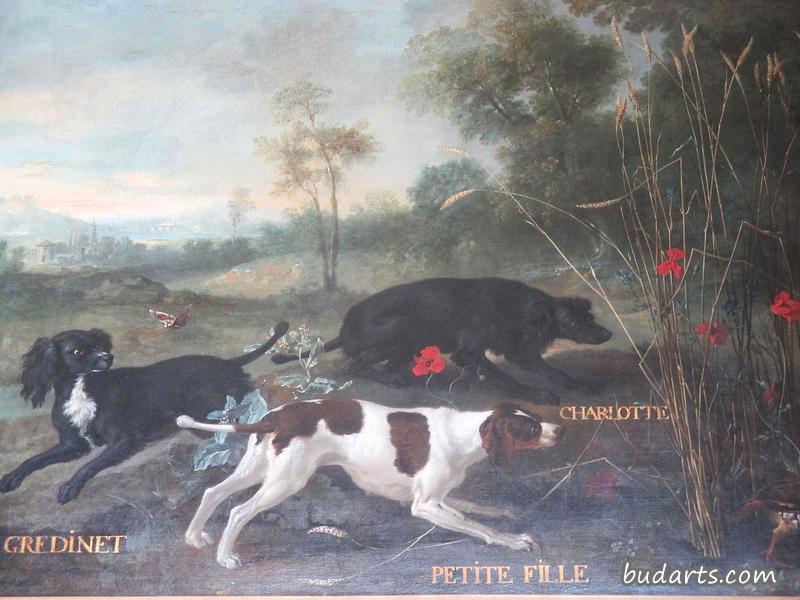 Gredinet, Charlotte and Petite Fille, Dogs of Louis XV