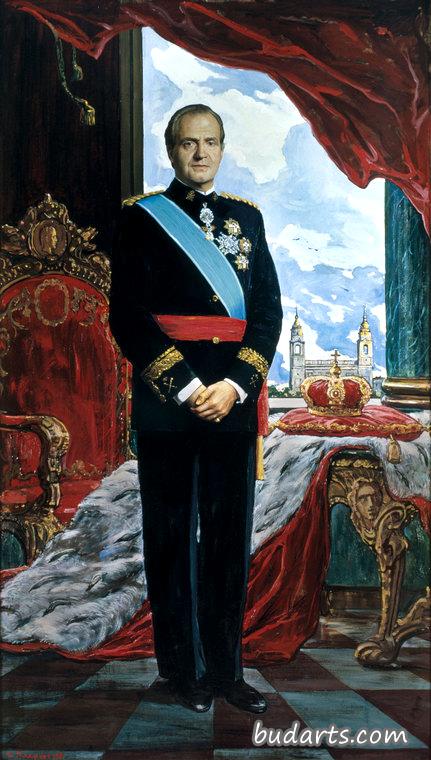 西班牙国王胡安·卡洛斯一世画像