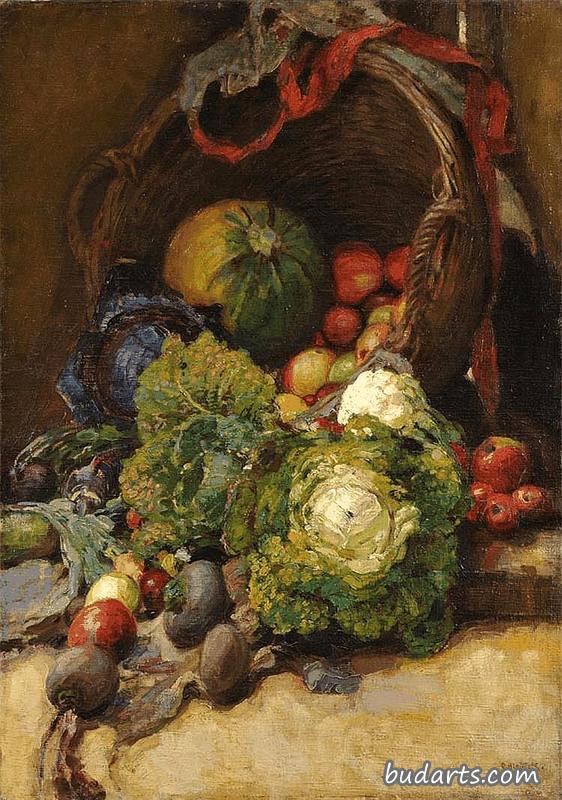 蔬菜静物画