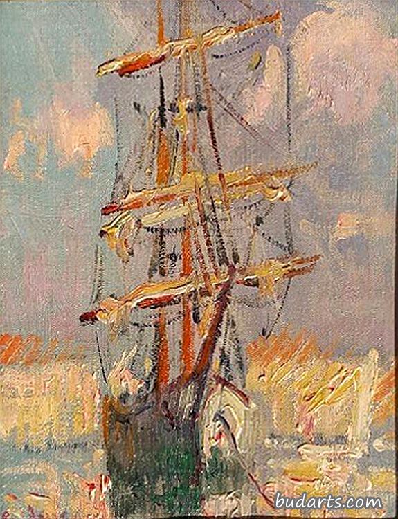 法国南部马提格斯的帆船