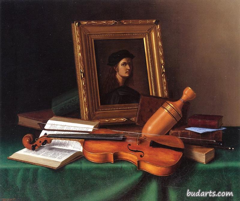 拉斐尔的肖像静物画