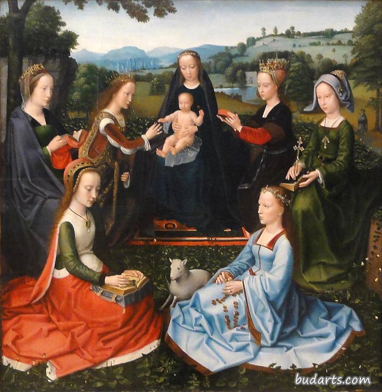 圣母玛利亚与女性圣徒