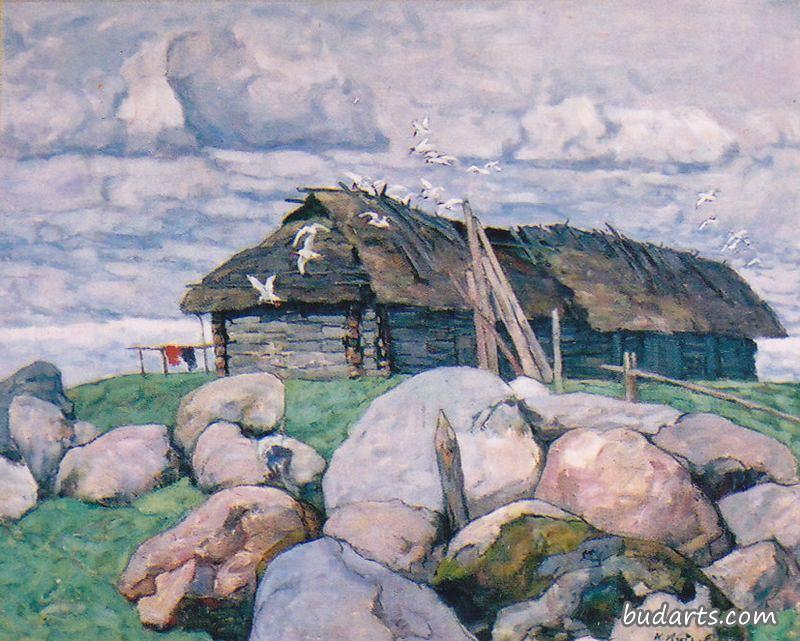 有小屋的风景