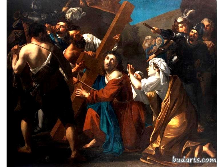 基督背着十字架和圣维罗妮卡
