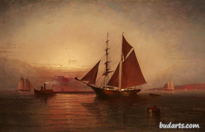 黄昏港景